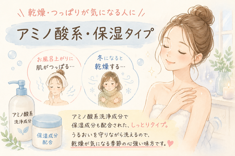 乾燥・つっぱりに｜アミノ酸系・保湿タイプ
