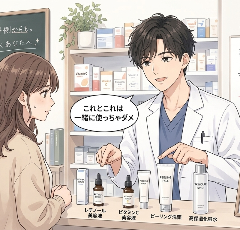 その重ね塗り、成分が喧嘩してます｜薬剤師がスキンケアのNG組み合わせ6選を解説
